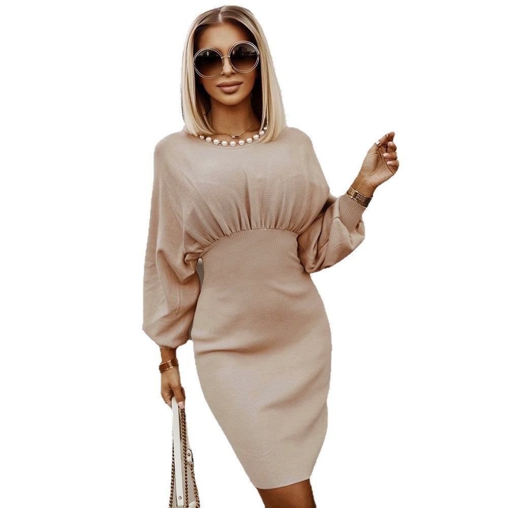 Dame Elegant Asymmetrisk Kjole med Off-Shoulder-Design Stilla