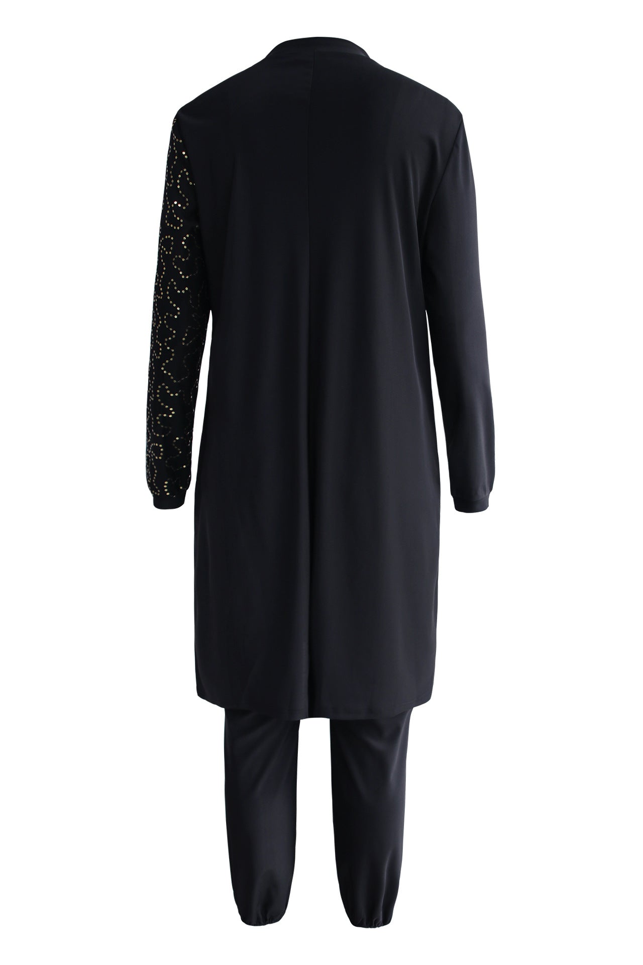 Dame Modet jumpsuit med skinnende overdel Stilla