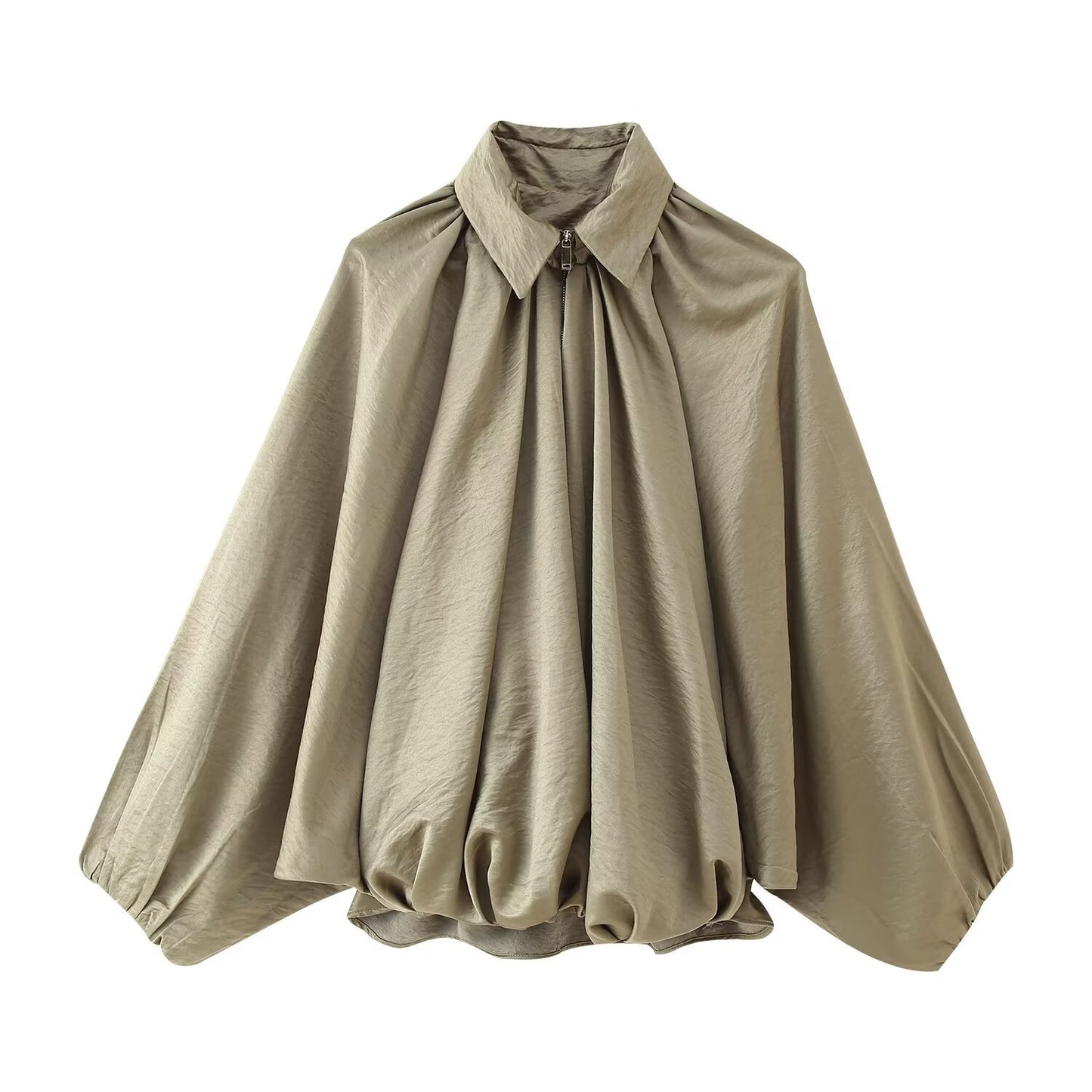 Dame elegant bluse med plisseringsdetaljer Stilla