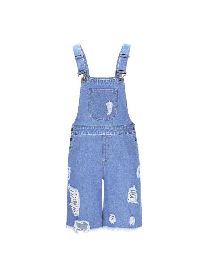 Herrer Casual Denim Patebukser i distressed look Stilla