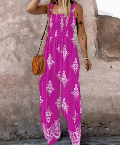 Kvinder Boho Viddebenet Jumpsuit Stilla