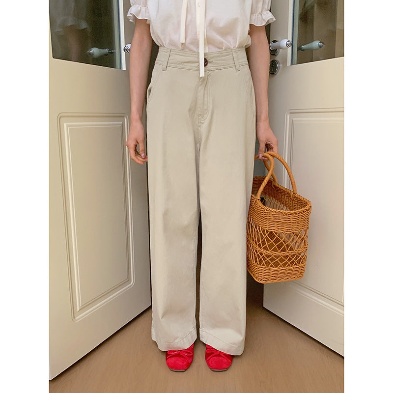 Dame elegant Bred Bukser med høj Talje og klassisk Silhuet Stilla