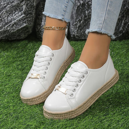 Dame moderne og komfortable sneakers med espadrille-sål Stilla