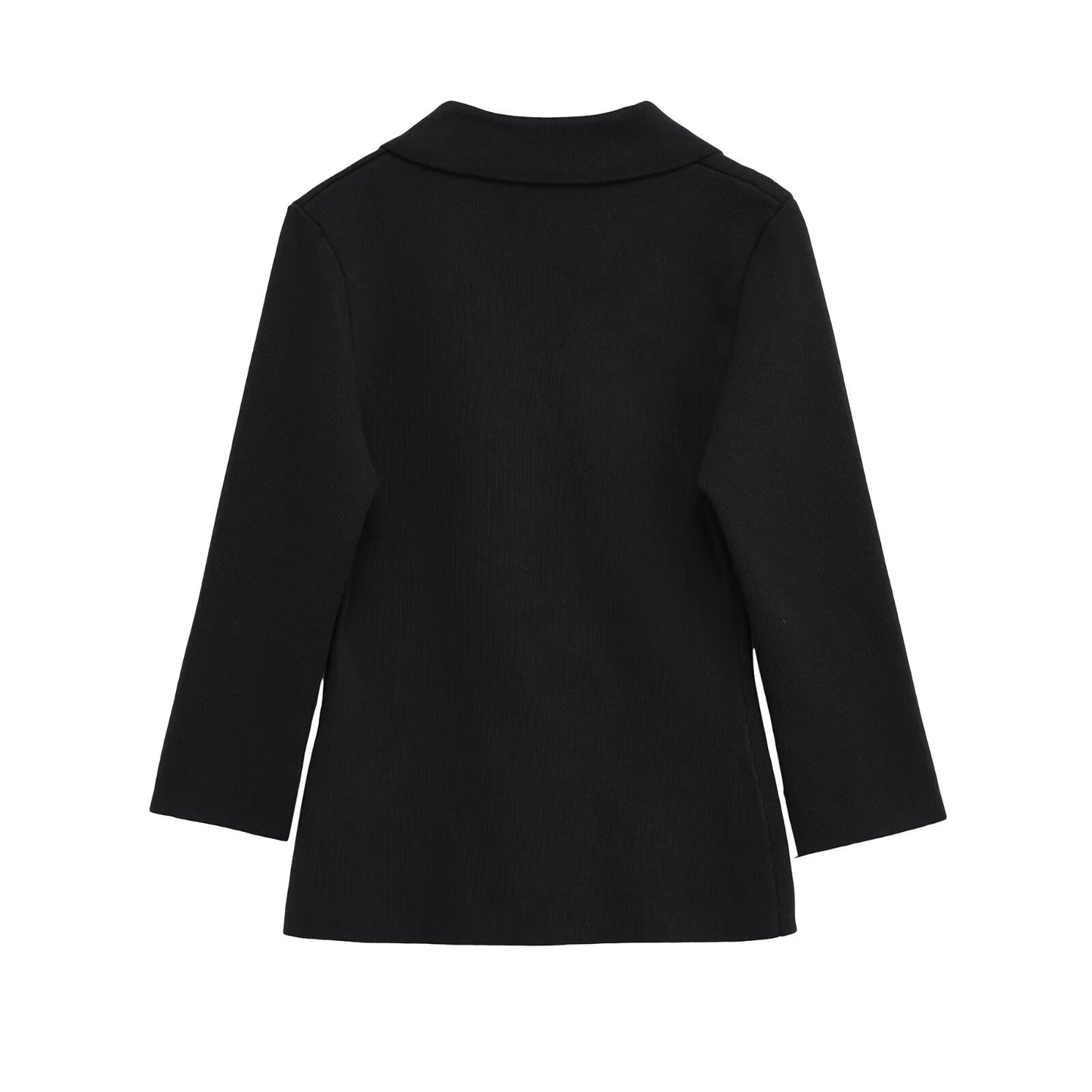 Dame elegant Blazerjakke med dobbelt knapdekoration Stilla