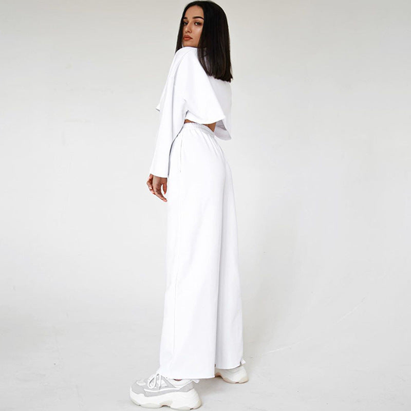 Dame elegant cropped top og løstsiddende bukser Stilla