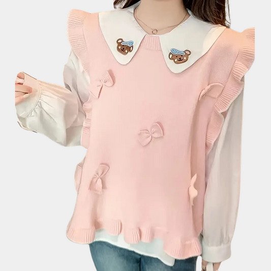 Stilla | Vest Dame Uden Ærmer Med Flue