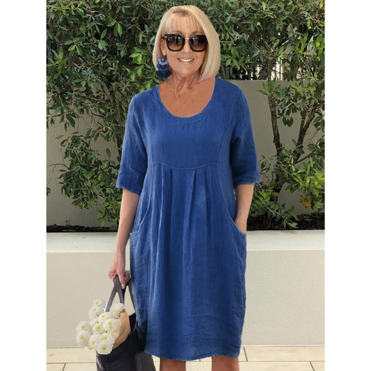 Stilla | Oversized Elegant Kjole med Lommer