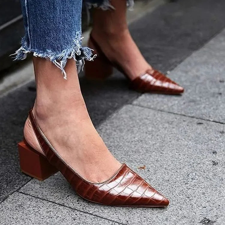 Stilla | Kvinders Croco Ortopædiske Pumps