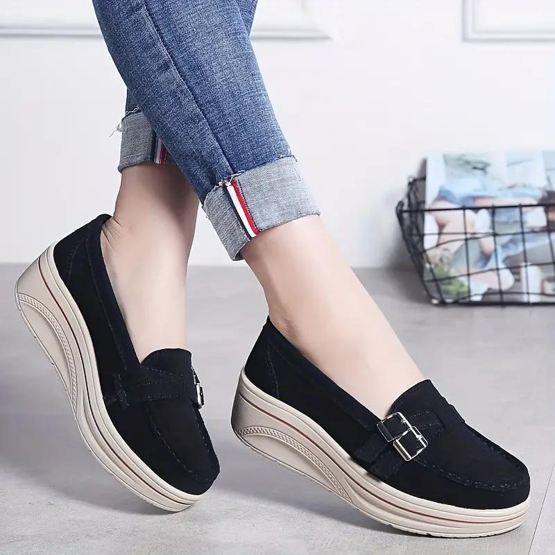 Stilla | loafers, slip on, spænderem, ruskindsloafers, damesko