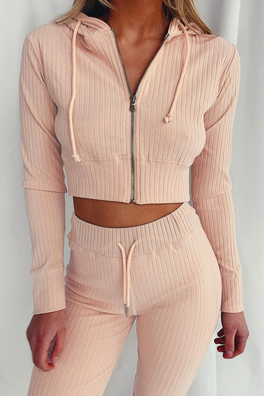 Stilla | Lange Jumpsuits Med Hættepullover Af Ribstrik