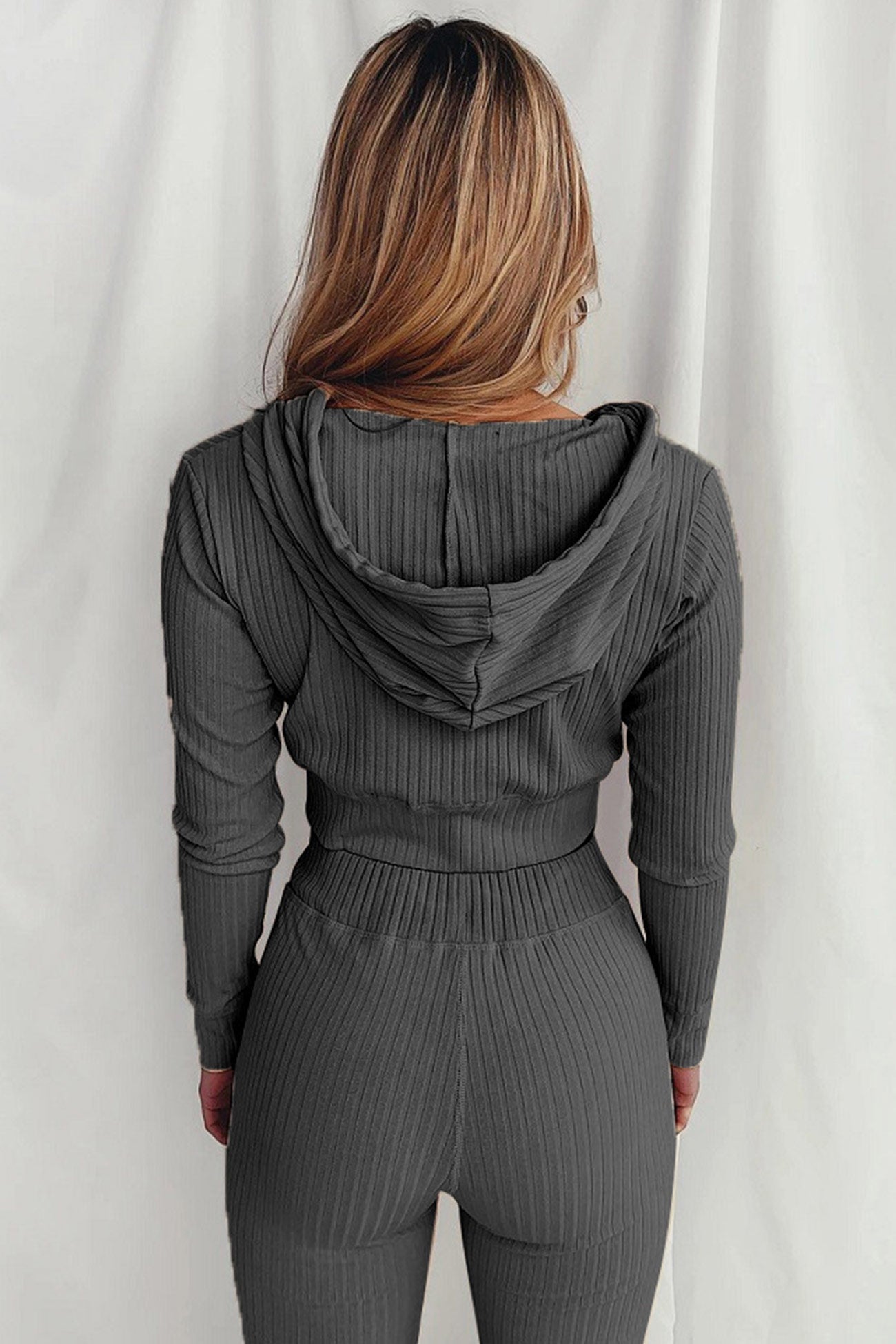 Stilla | Lange Jumpsuits Med Hættepullover Af Ribstrik