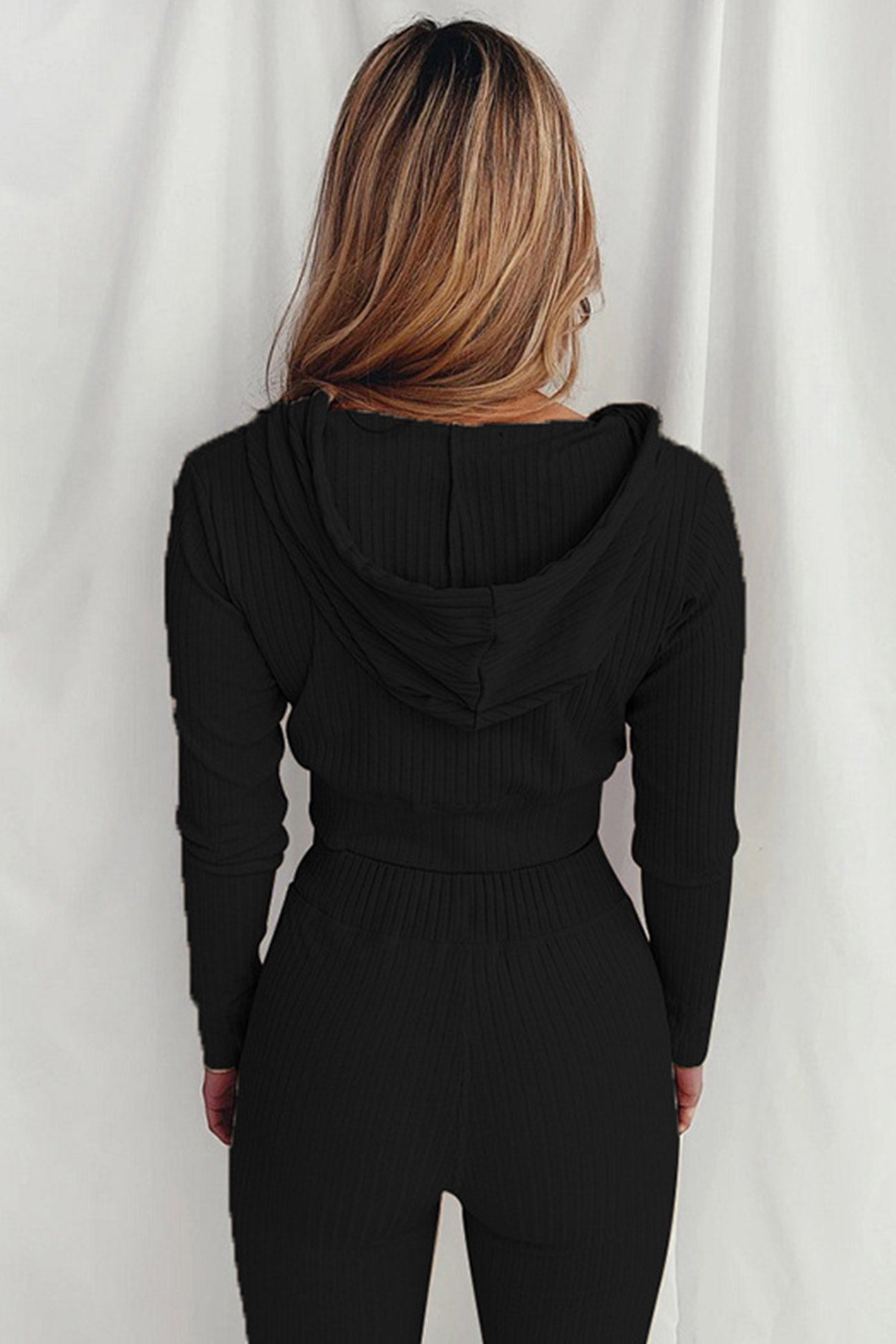 Stilla | Lange Jumpsuits Med Hættepullover Af Ribstrik