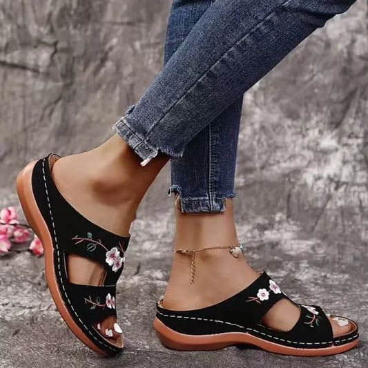 Stilla | Elegante Læder Kvinders Sandaler