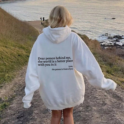 Angel™ - Kærlighed Person bag mig Unisex Hoodie [Sidste Dag Rabat]