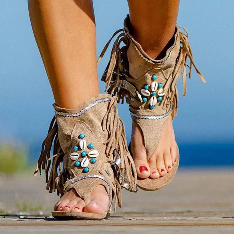 Stilla | Frynse Boho Sandaler