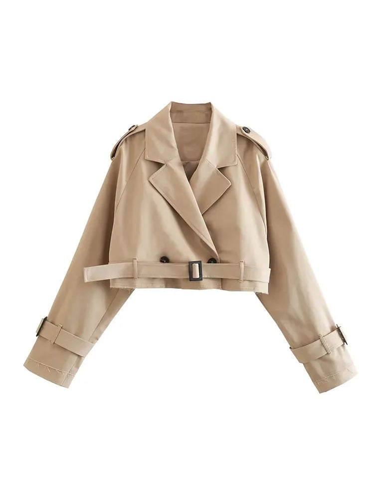 Stilla | Beskåret Trenchcoat Til Kvinder