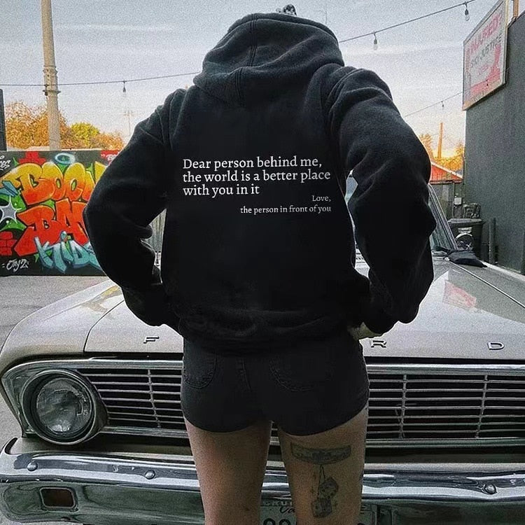 Angel™ - Kærlighed Person bag mig Unisex Hoodie [Sidste Dag Rabat]