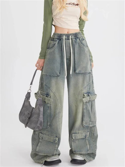 Stilla | Retro Løse Jeans Med Store Lommer