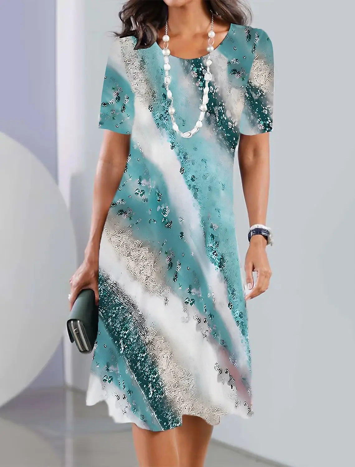 Stilla | Vintageskærm Print Damekjoler