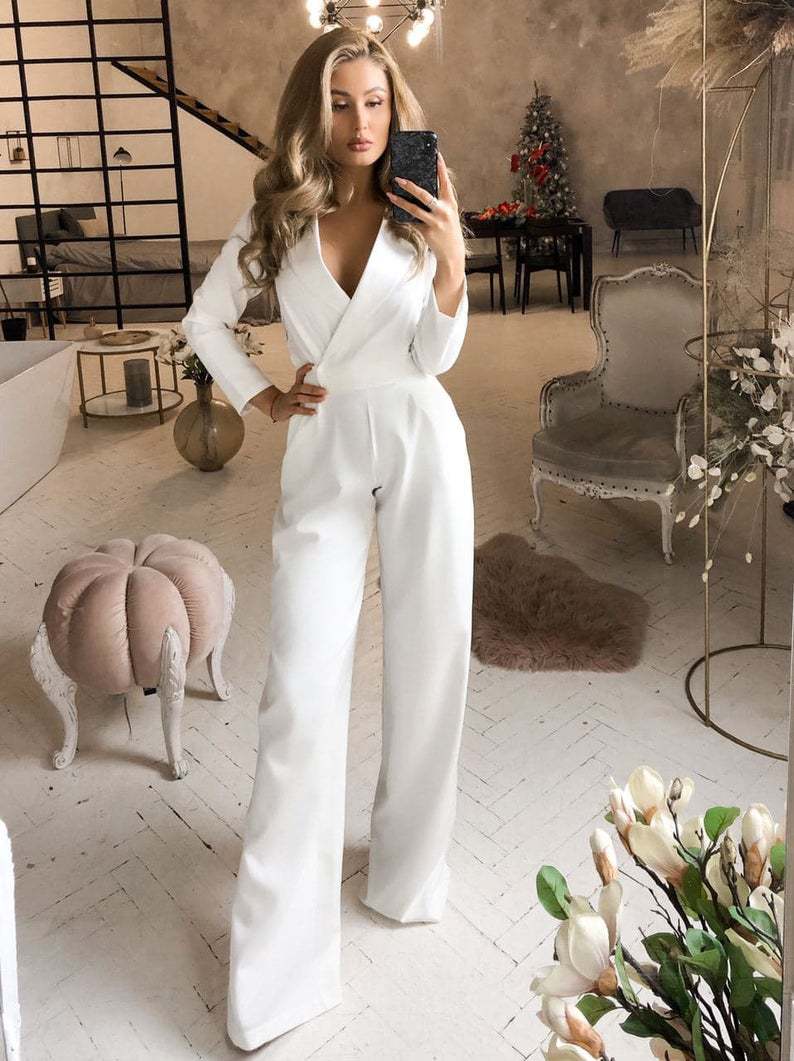 Stilla | Langeærmet Jumpsuit Med Slim Fit Til Kvinder