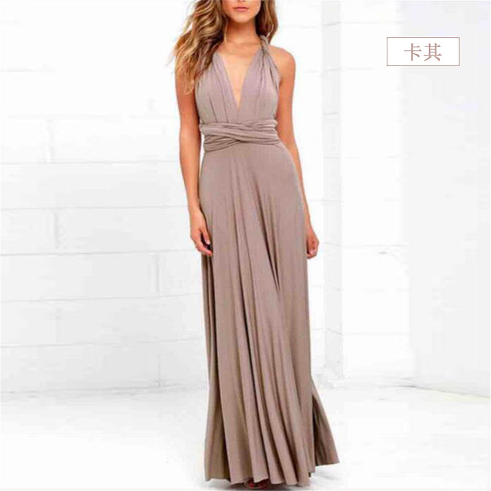 Stilla | Kvinders Multiway Wrap Konvertibel Boho Maxi Kjole