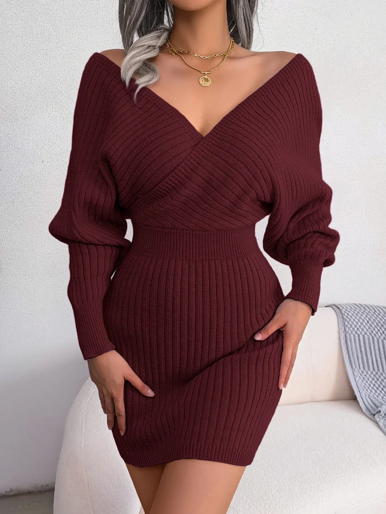 Stilla | Bodycon Pulloverkjoler