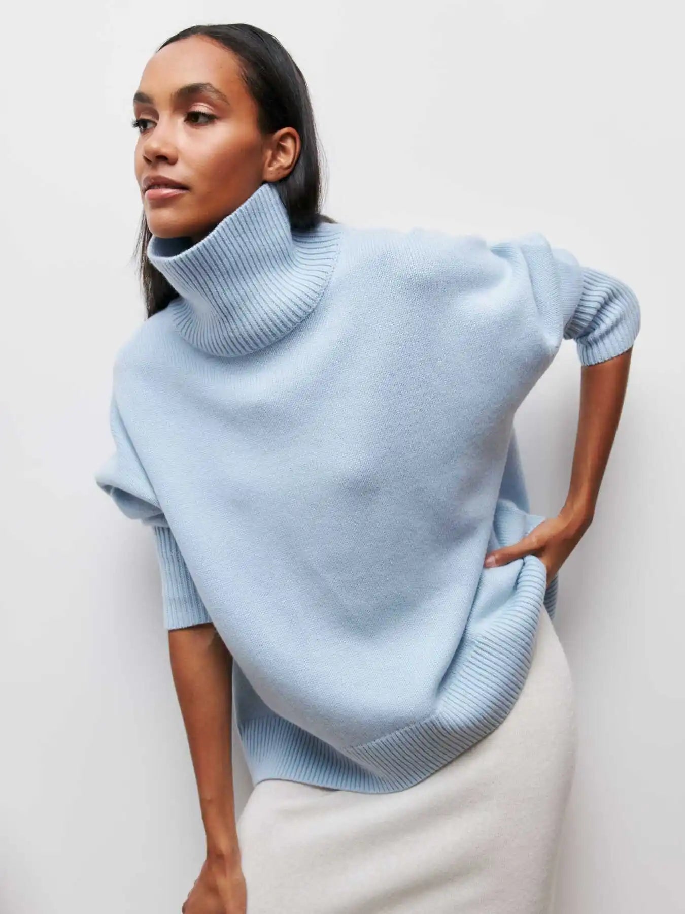 Stilla | Vinterklar Strikket Turtleneck