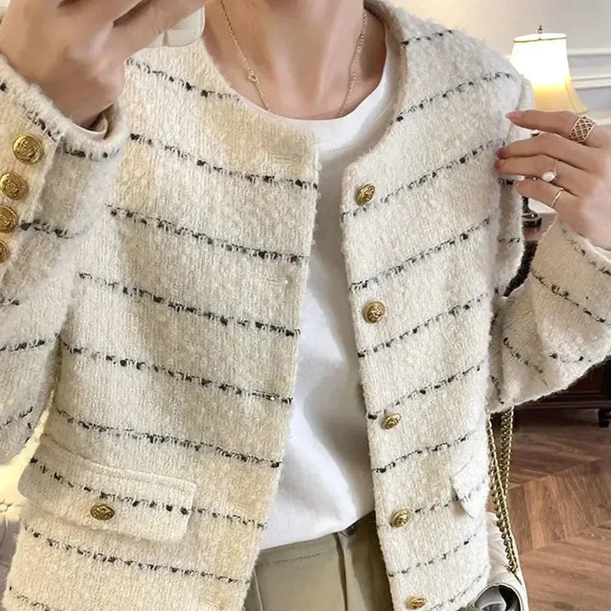 Stilla | Elegant Kort Tweed Jakke