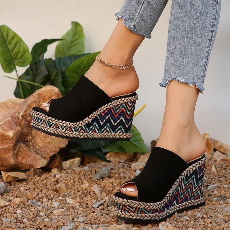 Stilla | Boho Wedge Sandaler