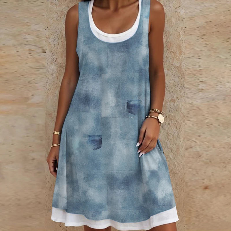 Stilla | Årgang Patchwork Sommerkjole