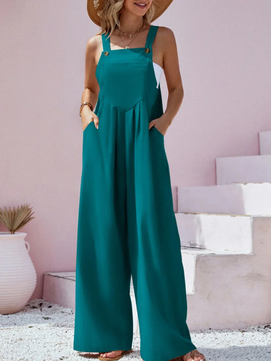 Stilla | Jumpsuit med Bred Ben Stil