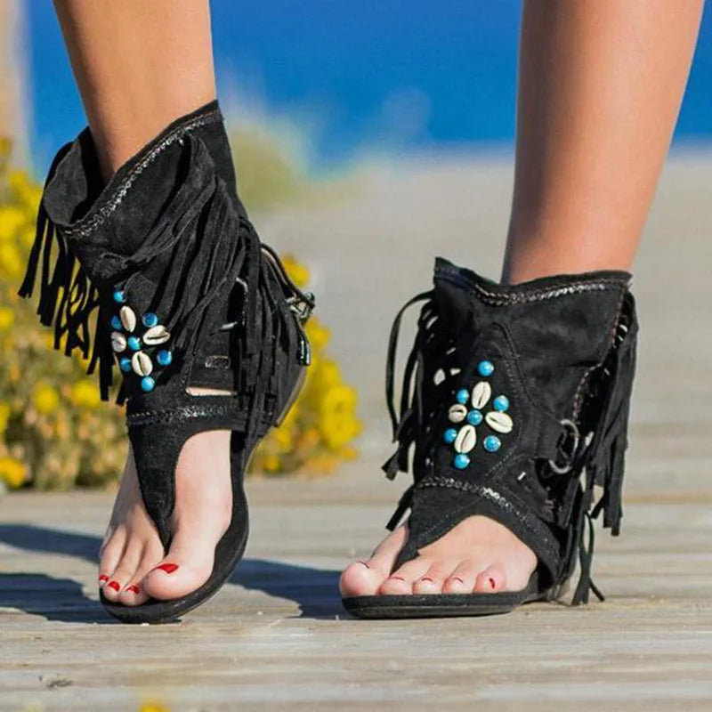 Stilla | Frynse Boho Sandaler