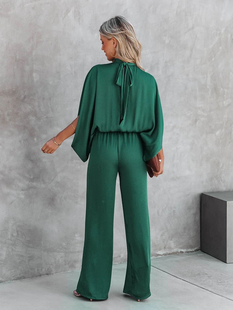 Stilla | Sophie Grøn Jumpsuit i Elegant Pasform