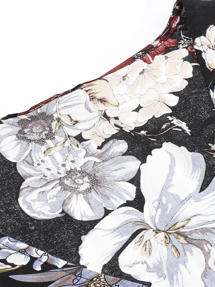 Stilla | Lang Blomstret Kjole
