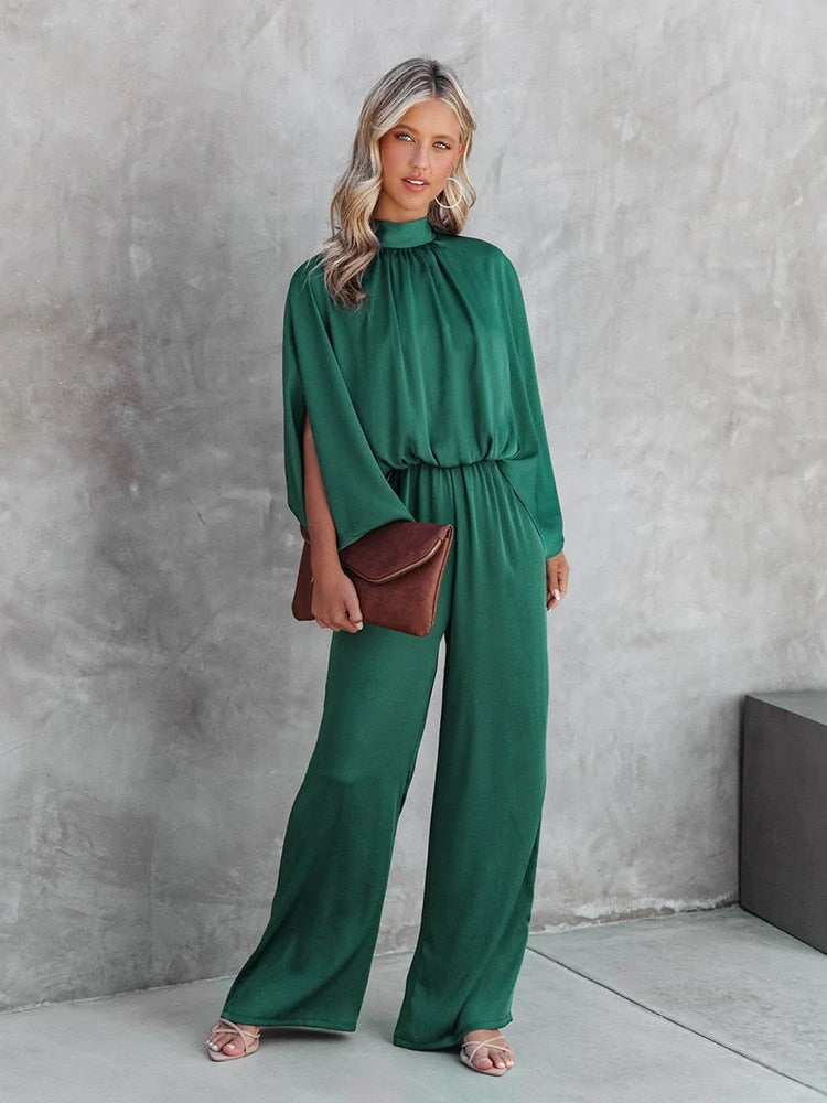 Stilla | Sophie Grøn Jumpsuit i Elegant Pasform