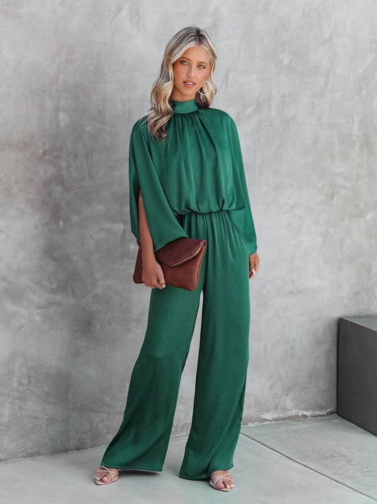 Stilla | Sophie Grøn Jumpsuit i Elegant Pasform