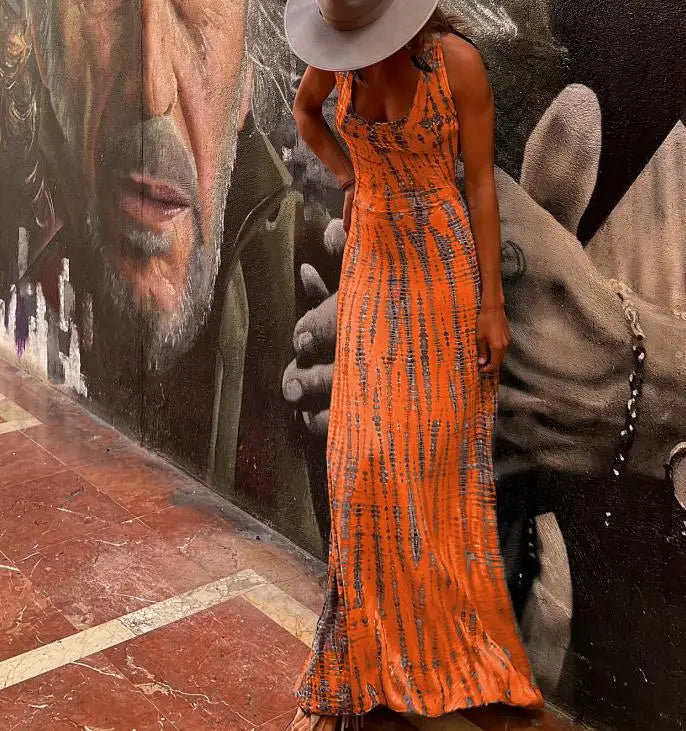 Stilla | Sexy Ærmeløs, Åben Ryg Kryds Bohemian Mode