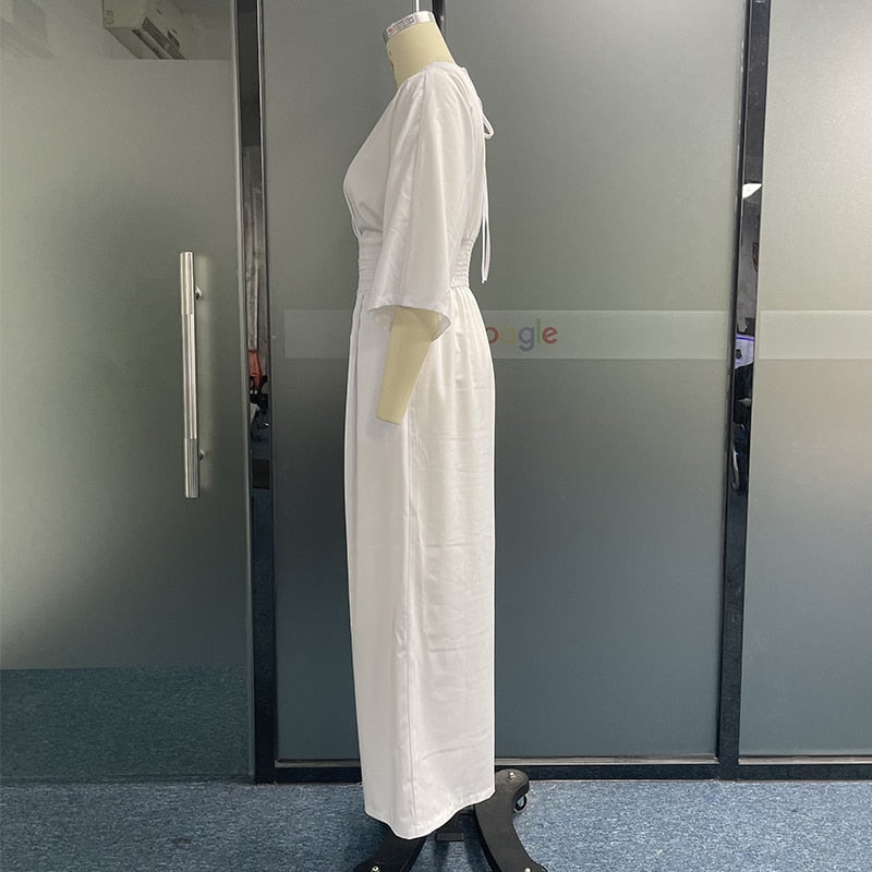 Stilla | Ultramoderne Én-dels sæt Lækkert Jumpsuit med elastisk talje og bredt ben