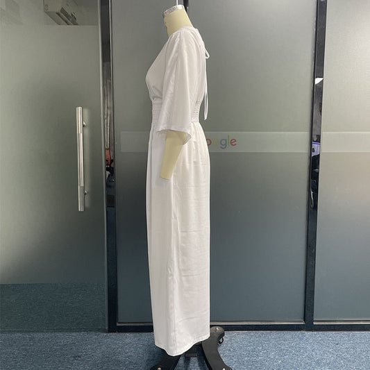 Stilla | Ultramoderne Én-dels sæt Lækkert Jumpsuit med elastisk talje og bredt ben