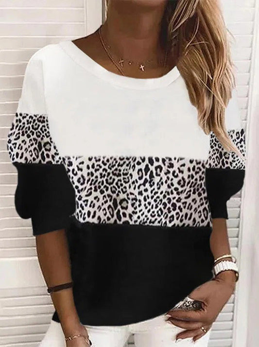 Stilla | Kvinder T-shirts Tre Farvet Syning Langærmet T-shirt