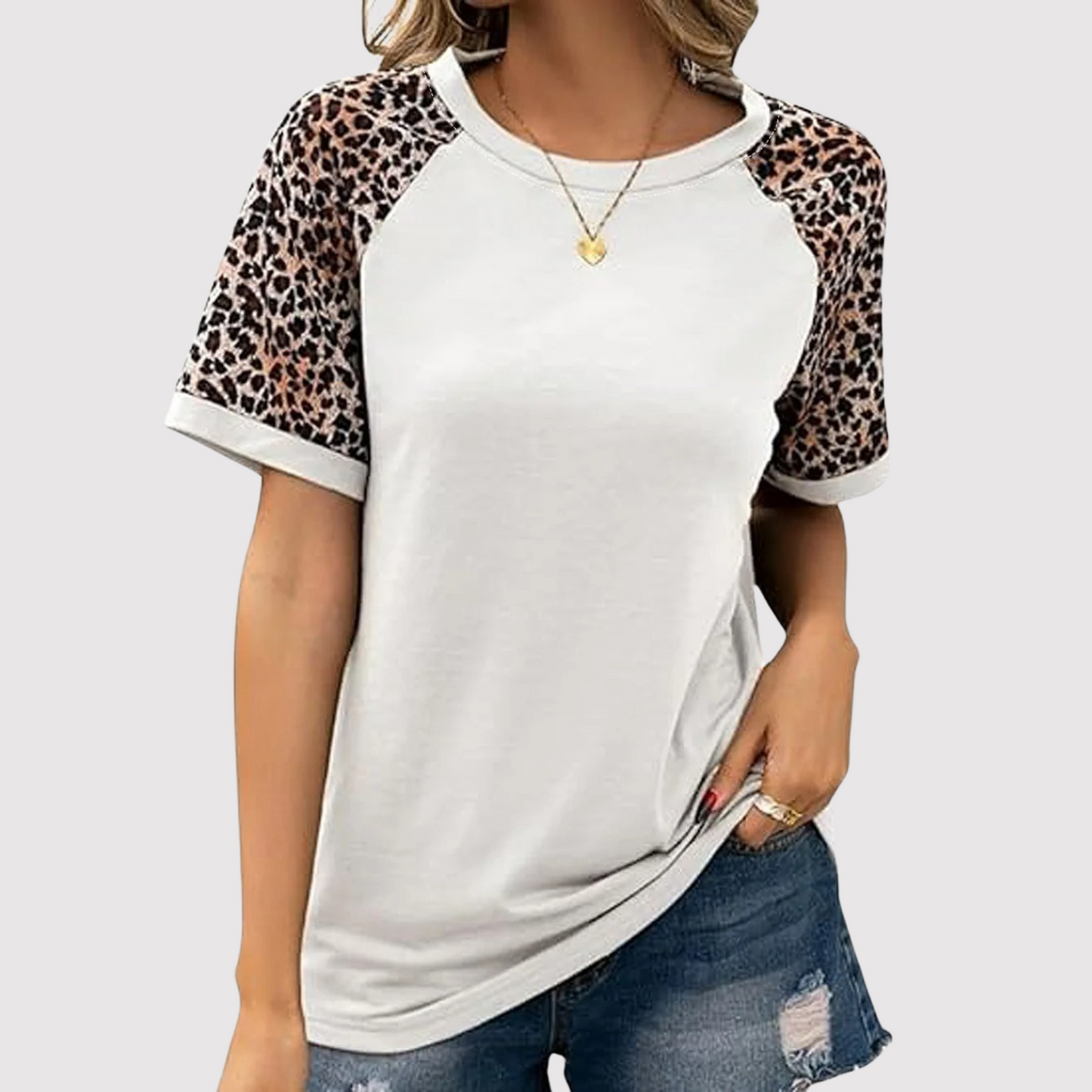 Stilla | Bluse med Leopardprint