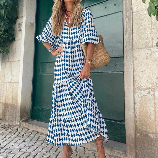 Stilla | Kjoler Med Geometrisk Print