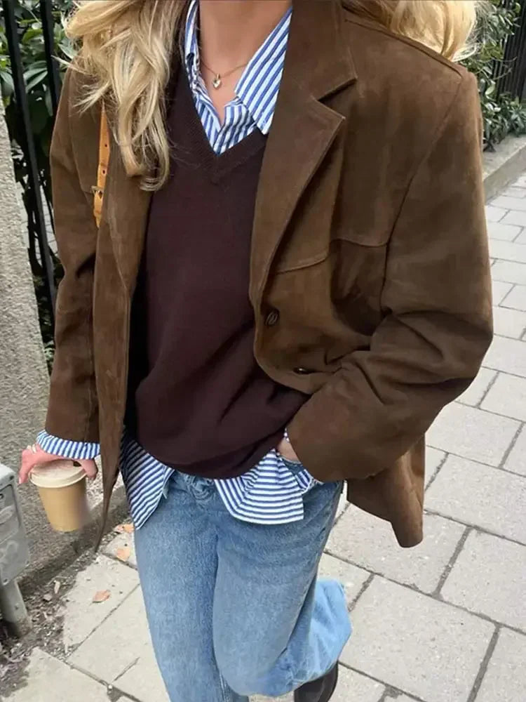 Stilla | Suede Jacket til Kvinder