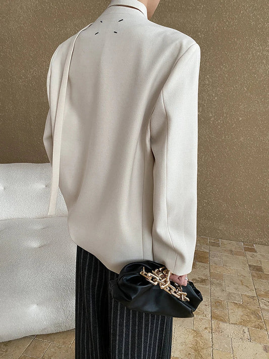 Stilla | Designer Blazer med Rynket Bund