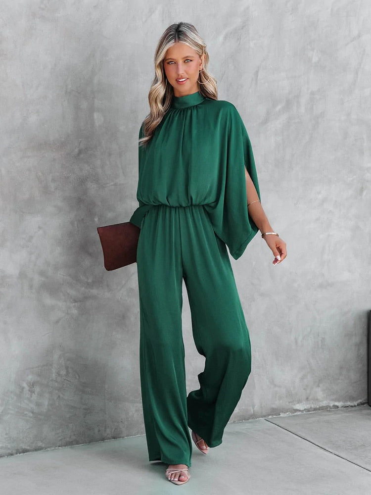 Stilla | Sophie Grøn Jumpsuit i Elegant Pasform