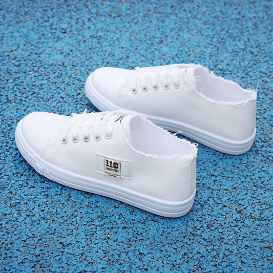 Stilla | Low Top Sko Rose Broderi