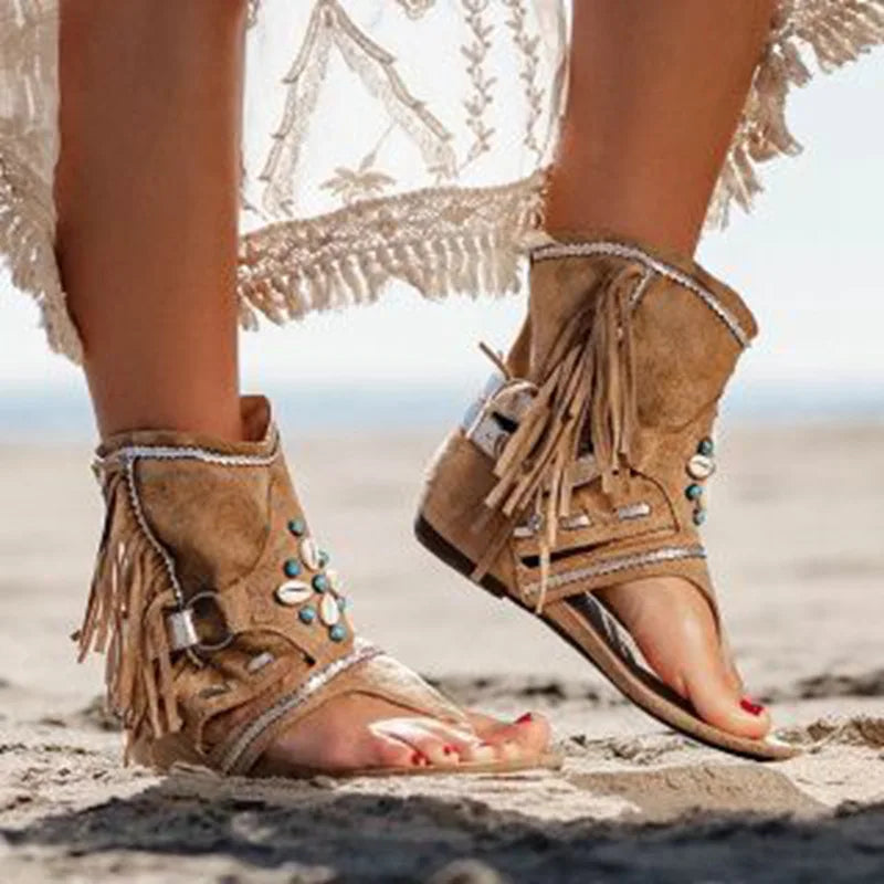 Stilla | Frynse Boho Sandaler