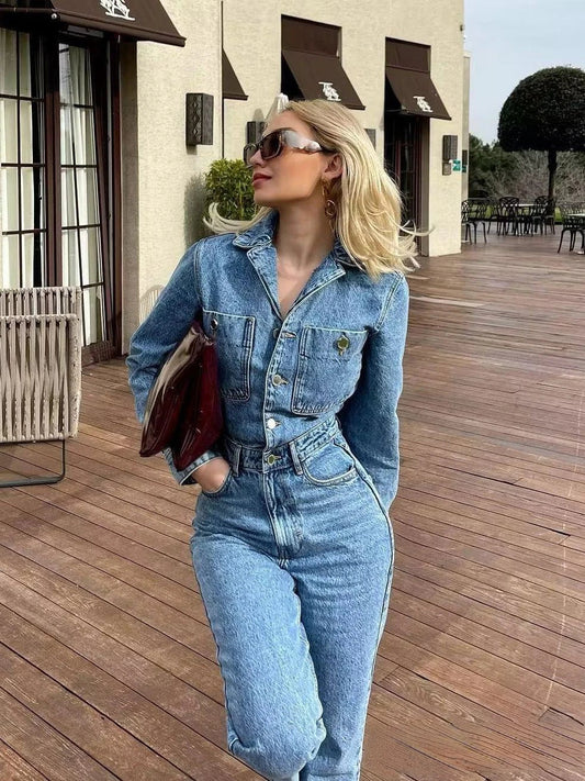 Stilla | Mode Denim Jumpsuit