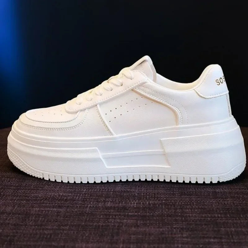 Stilla | Stilfulde Hvide Platform Sneakers til kvinder