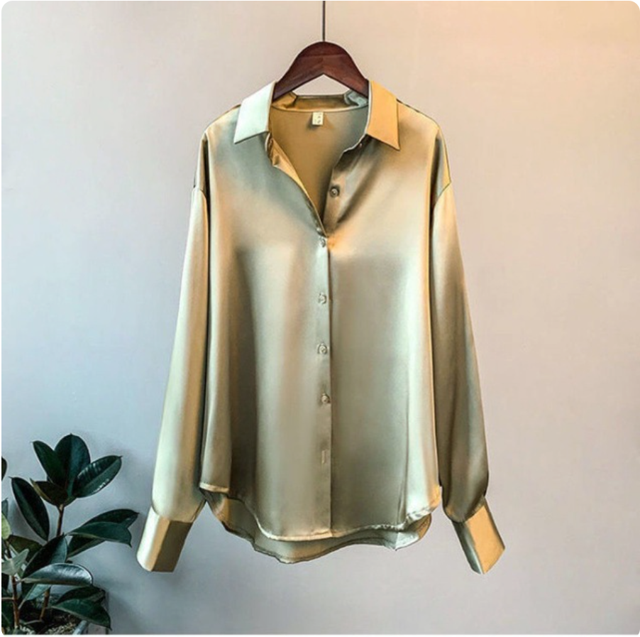 Stilla | Dame Satin Shirt